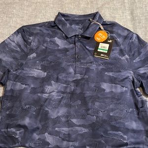 Boys blue golf polo with tags .. size 13/14